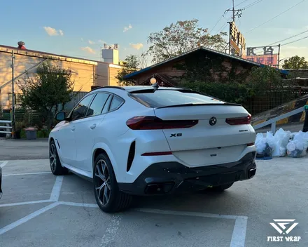 BMW X6 무광 PPF 전체 시공, 화이트에 깊이를 더하다 / 안산, 시흥, 부천