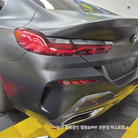 안산PPF 전문샵 BMW M850i 사틴블랙 랩핑으로 완성된 프리미엄 외관 / 안산 단원 초지동
