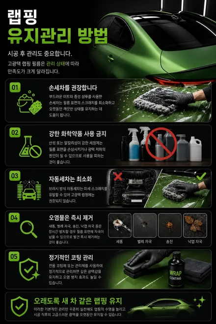 안산랩핑 펠리세이드 블랙잉크 크롬죽이기 시공 후기 / 안산 단원 초지동