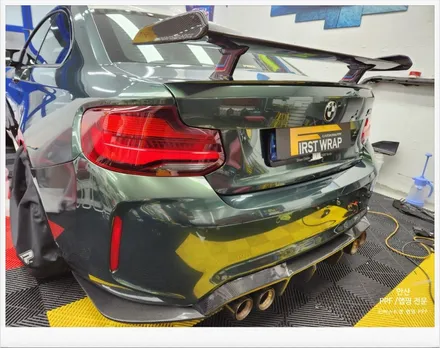 안산랩핑 - BMW M2 미드나잇그린 랩핑시공편 / 안산 단원 초지동