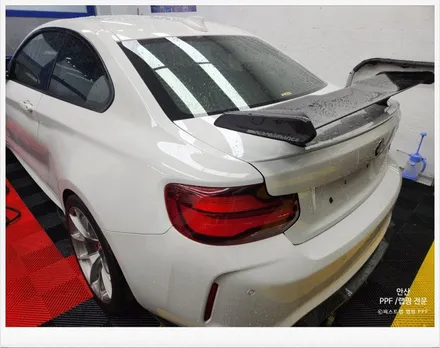 안산랩핑 - BMW M2 미드나잇그린 랩핑시공편 / 안산 단원 초지동