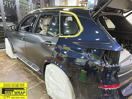 BMW X5 사틴블랙 전체랩핑 목감랩핑 광명랩핑 시흥랩핑 안산랩핑 안양랩핑 송도랩핑 배곧랩핑 서울랩핑 자동차랩핑 카스킨 퍼스트랩카스킨 / 안산, 시흥, 부천