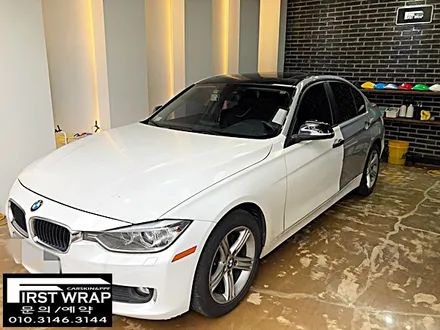 BMW 320D 전체랩핑 유광화이트 랩핑보험처리 (시흥랩핑 광명랩핑 안산랩핑 송도랩핑 안양랩핑 목감랩핑 퍼스트랩) / 안산 단원 초지동