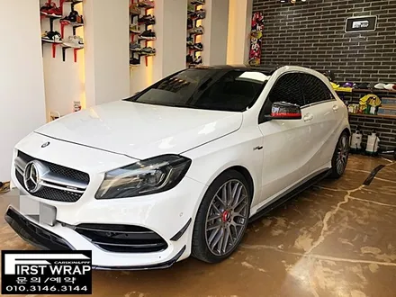 벤츠 a45amg 전체랩핑 에이버리슈프림 앰블런스옐로우랩핑 블랙유광포인트랩핑 목감랩핑 시흥랩핑 광명랩핑 안양랩핑 송도랩핑 배곧랩핑 안산랩핑 퍼스트랩카스킨 / 안산 단원 초지동