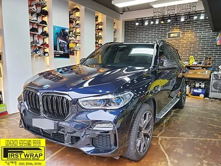 BMW X5 사틴블랙 전체랩핑 목감랩핑 광명랩핑 시흥랩핑 안산랩핑 안양랩핑 송도랩핑 배곧랩핑 서울랩핑 자동차랩핑 카스킨 퍼스트랩카스킨 / 안산, 시흥, 부천