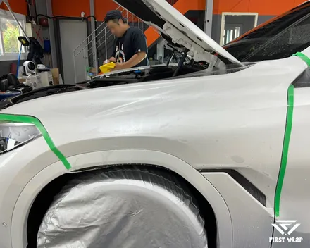 BMW X6 무광 PPF 전체 시공, 화이트에 깊이를 더하다 / 안산, 시흥, 부천