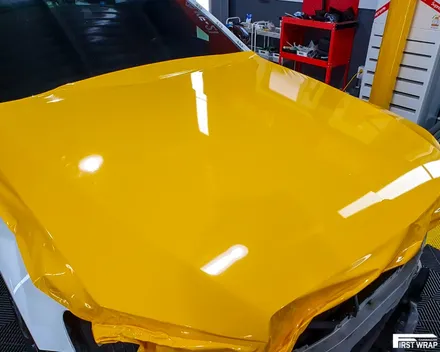 안산 랩핑, 벤츠 C클래스 C43 AMG 산뜻한 썬플라워 전체 시공 / 안산, 시흥, 부천