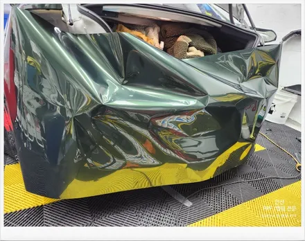 안산랩핑 - BMW M2 미드나잇그린 랩핑시공편 / 안산 단원 초지동