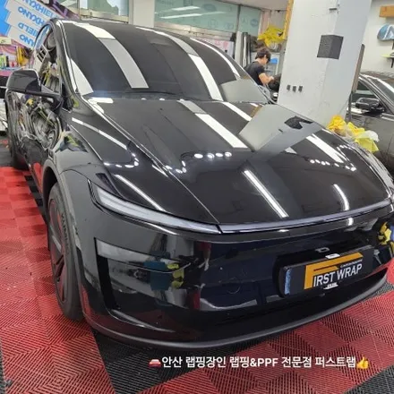 안산랩핑 추천, 테슬라 쥬니퍼 전체 오토벨벳 블랙 하이그로시 랩핑으로 프리미엄 완성! / 안산 단원 초지동