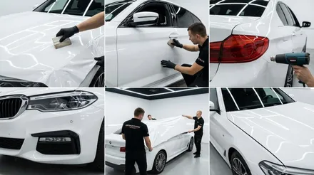 BMW G30 5시리즈 화이트 유광 전체랩핑 후기｜안산랩핑 기준 정리 / 안산 단원 초지동