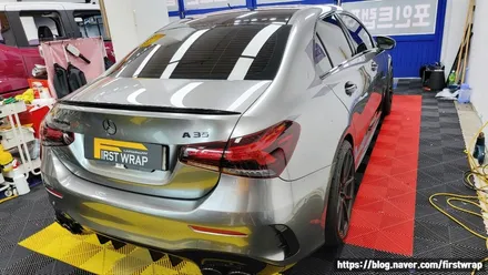 안산 랩핑 잘하는집 벤츠 A35 AMG 전체랩핑 시공 / 안산 단원 초지동