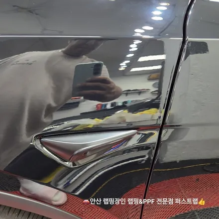 안산랩핑 추천, 테슬라 쥬니퍼 전체 오토벨벳 블랙 하이그로시 랩핑으로 프리미엄 완성! / 안산 단원 초지동