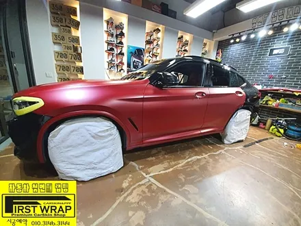 BMW X4M 3M2080 뱀파이어레드 전체랩핑 사틴랩핑 목감랩핑 시흥랩핑 광명랩핑 안양랩핑 안산랩핑 송도랩핑 배곧랩핑 퍼스트랩카스킨 / 안산 단원 초지동