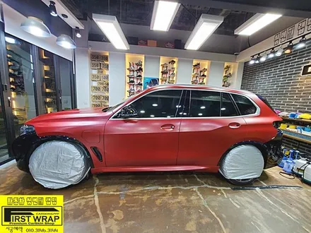 BMW X5 40e 사틴뱀파이어레드 전체랩핑 그릴랩핑 윈도우크롬랩핑 루프렉랩핑 블랙포인트랩핑 목감랩핑 광명랩핑 시흥랩핑 안양랩핑 안산랩핑 송도랩핑 일산랩핑 서울랩핑 배곧랩핑 / 안산, 시흥, 부천