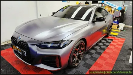 안산랩핑 전문샵에서 BMW신형 4쿠페 전체랩핑 시공 / 안산 단원 초지동