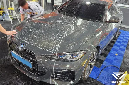 안산 PPF, BMW i4 프론트 패키지 본넷 포함 시공 / 안산, 시흥, 부천
