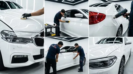 BMW G30 5시리즈 화이트 유광 전체랩핑 후기｜안산랩핑 기준 정리 / 안산 단원 초지동