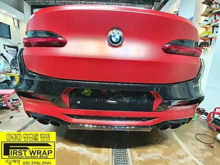 BMW X4M 3M2080 뱀파이어레드 전체랩핑 사틴랩핑 목감랩핑 시흥랩핑 광명랩핑 안양랩핑 안산랩핑 송도랩핑 배곧랩핑 퍼스트랩카스킨 / 안산 단원 초지동
