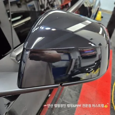 안산랩핑 추천, 테슬라 쥬니퍼 전체 오토벨벳 블랙 하이그로시 랩핑으로 프리미엄 완성! / 안산 단원 초지동