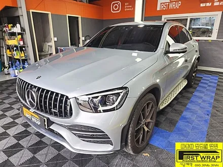 안산랩핑 벤츠 glc 43amg 쿠페 사틴블랙 전체랩핑 시공~ / 안산, 시흥, 부천