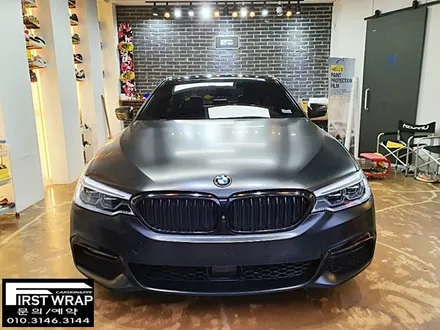 BMW G30 520d 사틴블랙전체랩핑 3M2080사틴블랙 목감랩핑 시흥랩핑 광명랩핑 안양랩핑 안산랩핑 송도랩핑 배곧랩핑 퍼스트랩카스킨 / 안산 단원 초지동