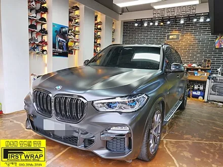 BMW X5 사틴블랙 전체랩핑 목감랩핑 광명랩핑 시흥랩핑 안산랩핑 안양랩핑 송도랩핑 배곧랩핑 서울랩핑 자동차랩핑 카스킨 퍼스트랩카스킨 / 안산, 시흥, 부천