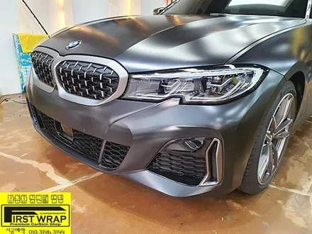 BMW M340i 사틴블랙 전체랩핑 3M2080 블랙유광 루프스킨 광명랩핑 시흥랩핑 목감랩핑 안양랩핑 일산랩핑 안산랩핑 송도랩핑 배곧랩핑 서울랩핑 퍼스트랩카스킨 / 안산 단원 초지동