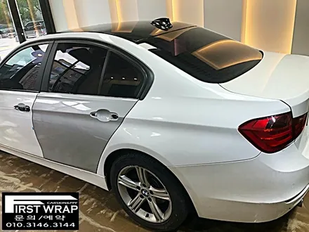 BMW 320D 전체랩핑 유광화이트 랩핑보험처리 (시흥랩핑 광명랩핑 안산랩핑 송도랩핑 안양랩핑 목감랩핑 퍼스트랩) / 안산 단원 초지동