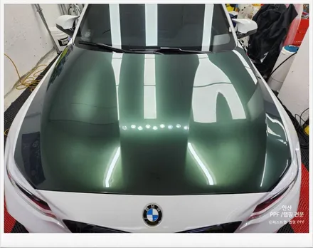 안산랩핑 - BMW M2 미드나잇그린 랩핑시공편 / 안산 단원 초지동
