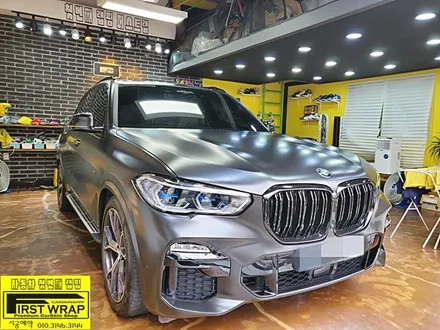 BMW X5 사틴블랙 전체랩핑 목감랩핑 광명랩핑 시흥랩핑 안산랩핑 안양랩핑 송도랩핑 배곧랩핑 서울랩핑 자동차랩핑 카스킨 퍼스트랩카스킨 / 안산, 시흥, 부천