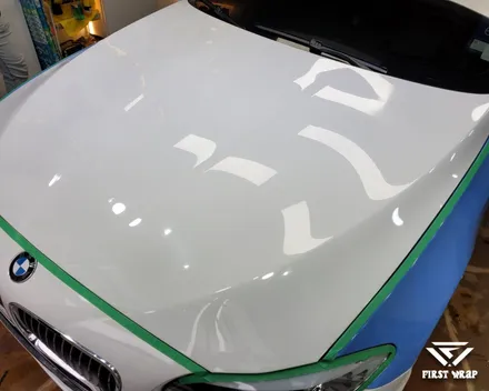 차량 랩핑, BMW F10 5시리즈 에이버리 유광 스모키 블루 전체 시공 / 안산, 시흥, 부천