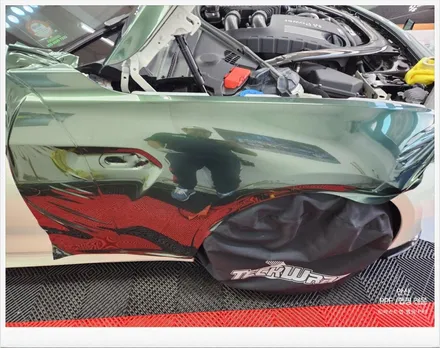 안산랩핑 - BMW M2 미드나잇그린 랩핑시공편 / 안산 단원 초지동
