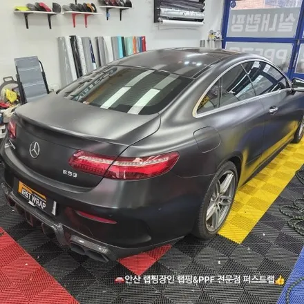 안산랩핑 벤츠 E쿠페 고광택 화이트 전체 랩핑 시공기 / 안산 단원 초지동