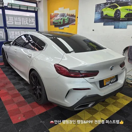 안산PPF 전문샵 BMW M850i 사틴블랙 랩핑으로 완성된 프리미엄 외관 / 안산 단원 초지동
