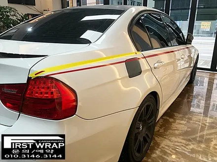 BMW E90 320d M데칼 포인트랩핑 (광명랩핑 목감랩핑 안양랩핑 시흥랩핑 - 퍼스트랩) / 안산 단원 초지동
