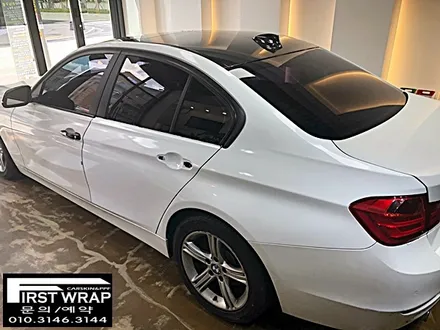 BMW 320D 전체랩핑 유광화이트 랩핑보험처리 (시흥랩핑 광명랩핑 안산랩핑 송도랩핑 안양랩핑 목감랩핑 퍼스트랩) / 안산 단원 초지동