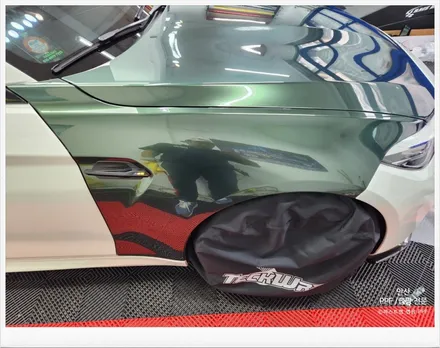 안산랩핑 - BMW M2 미드나잇그린 랩핑시공편 / 안산 단원 초지동