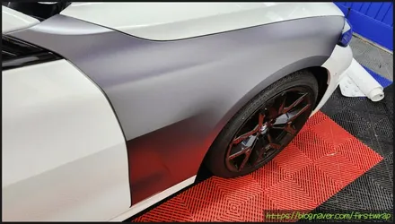 안산랩핑 전문샵에서 BMW신형 4쿠페 전체랩핑 시공 / 안산 단원 초지동