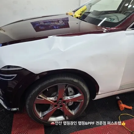 안산랩핑 전문 퍼스트랩, GV80 사틴화이트 완벽 변신! / 안산 단원 초지동