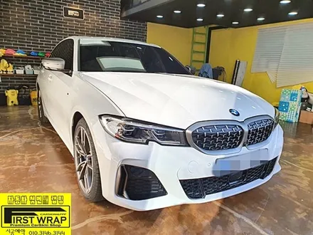 BMW M340i 사틴블랙 전체랩핑 3M2080 블랙유광 루프스킨 광명랩핑 시흥랩핑 목감랩핑 안양랩핑 일산랩핑 안산랩핑 송도랩핑 배곧랩핑 서울랩핑 퍼스트랩카스킨 / 안산 단원 초지동