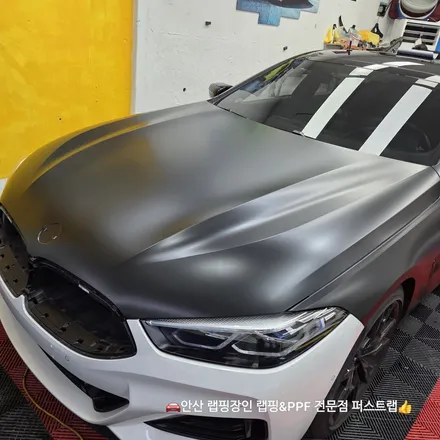 안산PPF 전문샵 BMW M850i 사틴블랙 랩핑으로 완성된 프리미엄 외관 / 안산 단원 초지동