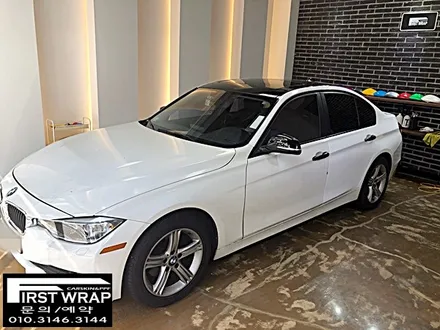 BMW 320D 전체랩핑 유광화이트 랩핑보험처리 (시흥랩핑 광명랩핑 안산랩핑 송도랩핑 안양랩핑 목감랩핑 퍼스트랩) / 안산 단원 초지동