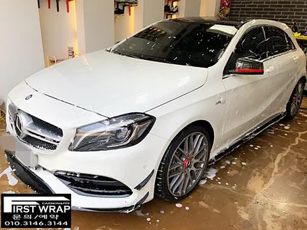 벤츠 a45amg 전체랩핑 에이버리슈프림 앰블런스옐로우랩핑 블랙유광포인트랩핑 목감랩핑 시흥랩핑 광명랩핑 안양랩핑 송도랩핑 배곧랩핑 안산랩핑 퍼스트랩카스킨 / 안산 단원 초지동