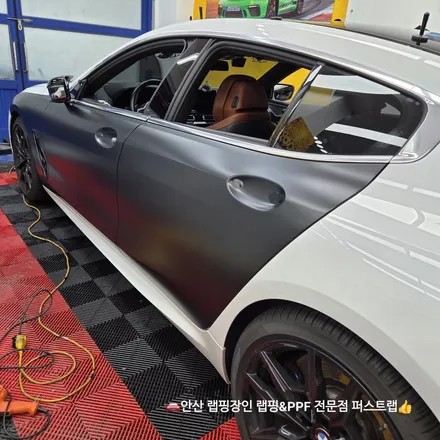 안산PPF 전문샵 BMW M850i 사틴블랙 랩핑으로 완성된 프리미엄 외관 / 안산 단원 초지동