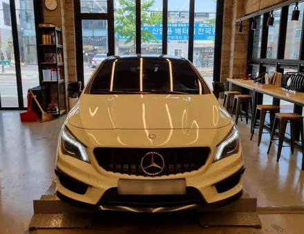 [덱스크루 울산남구점]벤츠 C117 CLA45AMG 합성유 엔진오일 루프로맥스 이글5000 5W40
