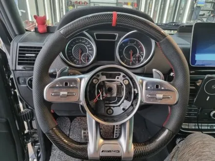 [핏먼트 울산]벤츠 W463 G63AMG 신형 카본 AMG 핸들 장착했더니 구형 이미지 탈피 성공!!! 지바겐의 변신은 무죄입니다. 간지나고 스포티한 핸들 지금 바로 챙겨 보세요~
