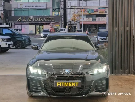 BMW G26 i4 퍼포먼스 타입 유광 블랙 키드니 그릴과 사이드미러 커버 시공 후기. 감성의 재해석 그 첫 번째 코스! [울산 핏먼트] / 울산 남구