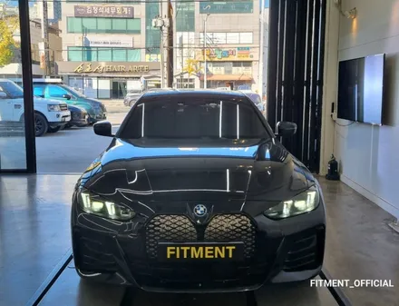 BMW G26 i4 퍼포먼스 타입 유광 블랙 키드니 그릴과 사이드미러 커버 시공 후기. 감성의 재해석 그 첫 번째 코스! [울산 핏먼트] / 울산 남구