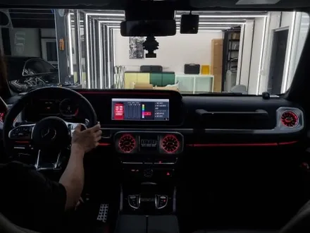벤츠 W464 G63AMG(G바겐) 송풍구 엠비언트 라이트 튜닝! 심플하게만 느껴졌던 실내에 은은한 포인트 무드 선사하기, [울산 핏먼트] / 울산 남구