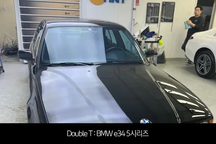 BMW e34 5시리즈 올드카 썬팅 / 글라스틴트 슈어 재시공 / 구리 교문동